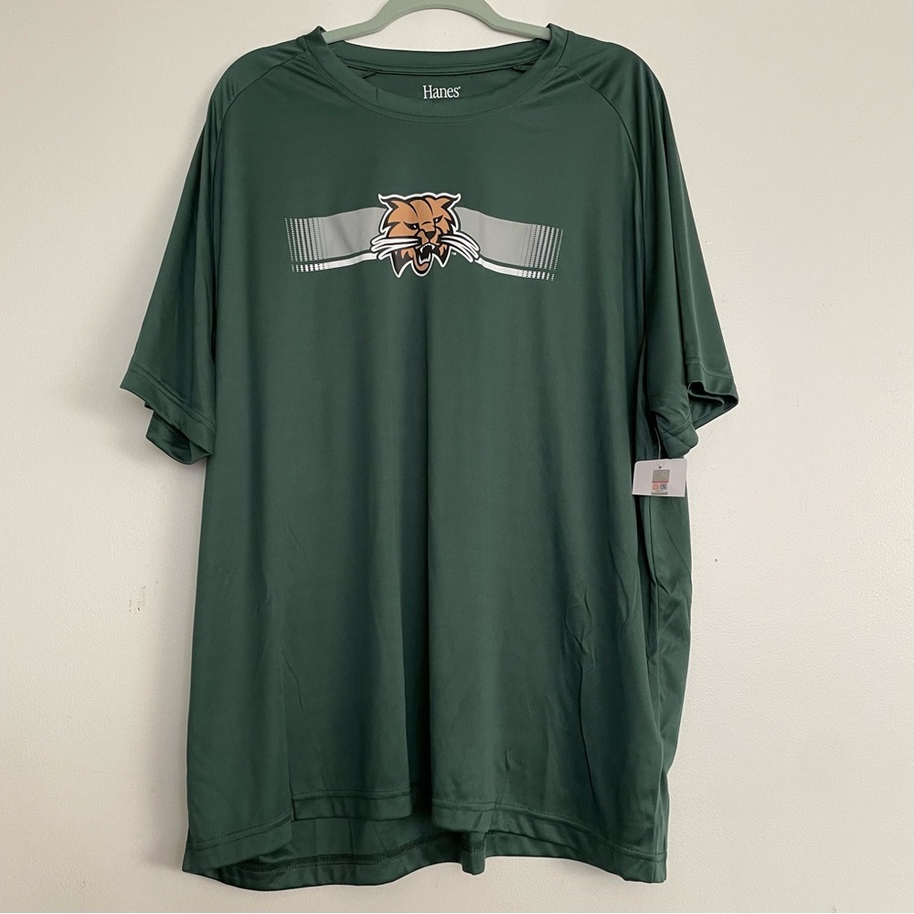 Men’s Hanes Ohio University Bobcats T-Shirt Green Size 3XL